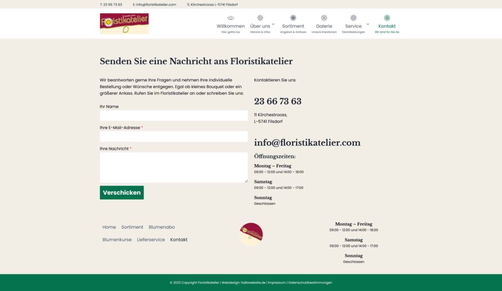 Alt Text: Floristikatelier in Filderstadt mit Blumenarrangements und Gartenkunst.