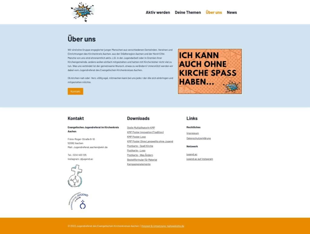 Jugendliche engagieren sich für Kirche und Gemeinschaft in Aachen.