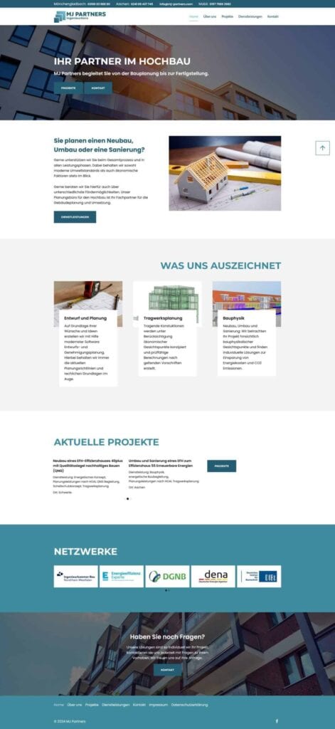 Architektonisches Hochbauprojekt mit aktueller Bauplanung und nachhaltigem Design.