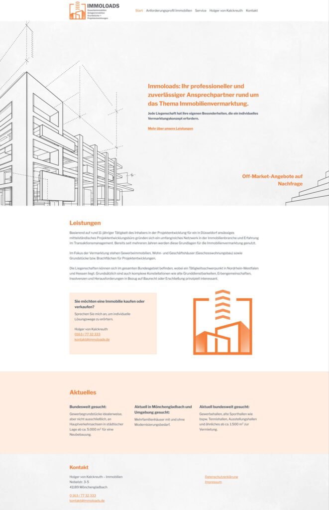 Immoloads bietet zuverlässige Immobilienberatung, Projekte & On- und Off-Market Angebote in Deutschland.