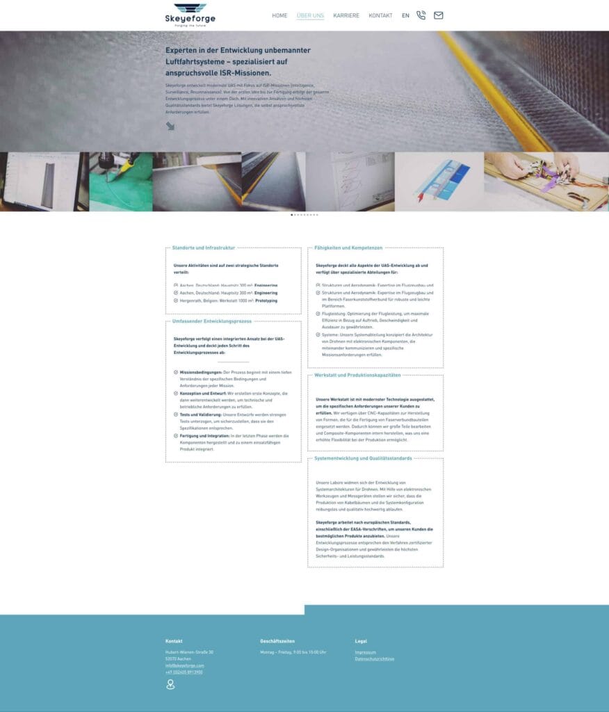 Technologie, Entwicklung & Innovation für unbemannte Flugobjekte.