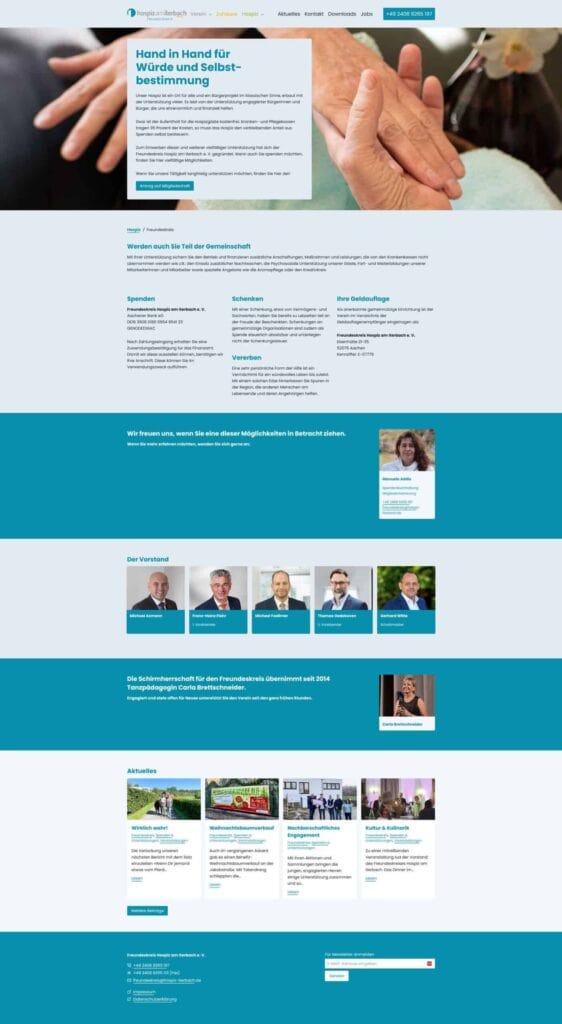 Hospiz, Unterstützung, Pflege, Gesellschaft, Betreuung, Ehrenamt, Solidarität.