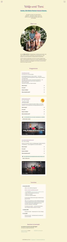 Kinder- und Familienauftritte, Lieder, Bewegung, Spaß, Mitmachkonzert, Kindermusik, familienfreundlich, musikalisch, interaktiv.